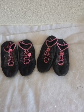 2 Pair OP Black Water Shoes with Pink Accents